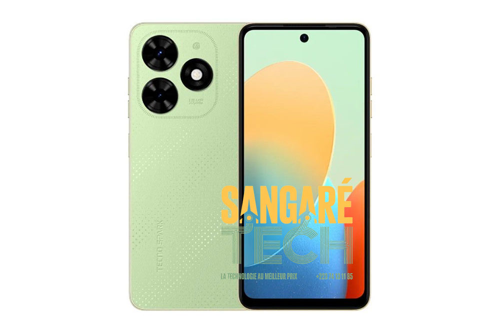 Smartphone Tecno Spark (Vert) – Double caméra, écran HD+