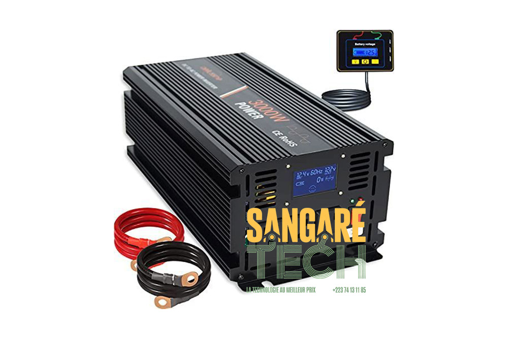 Convertisseur de Tension 1500W DC 24V vers AC 110V avec Double