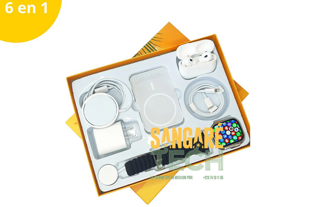 Kit accessoires smartphone 6 en 1 (charge & connectivité)