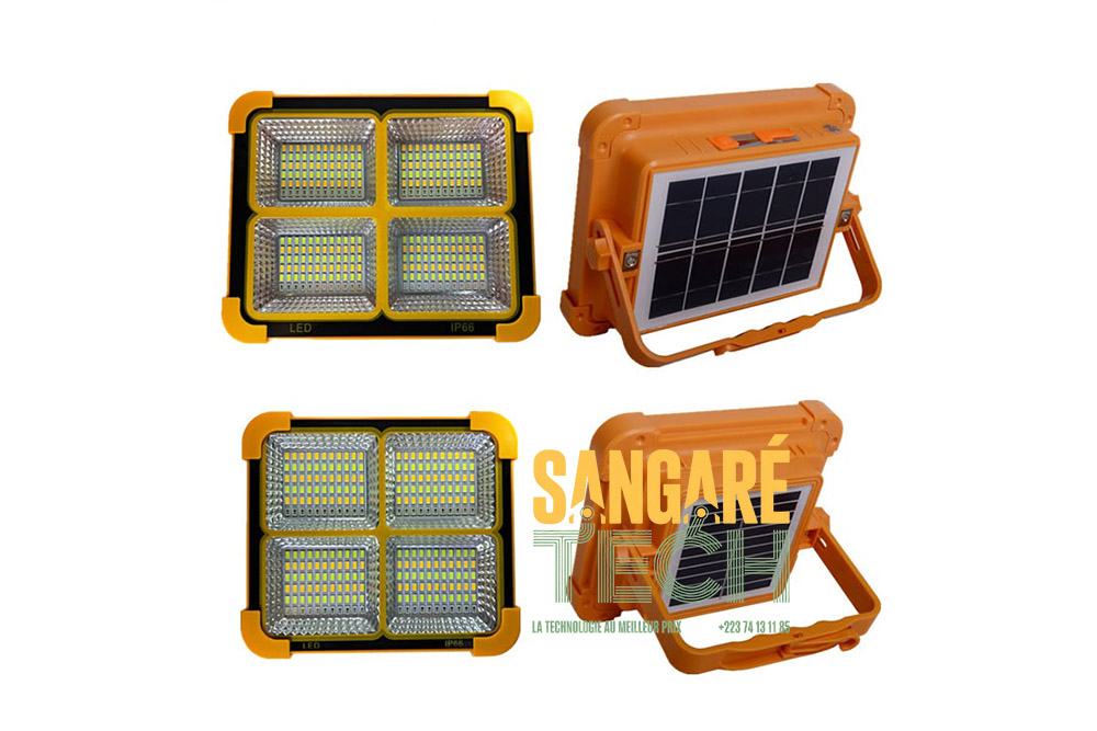 Projecteur LED solaire portable IP66 haute puissance