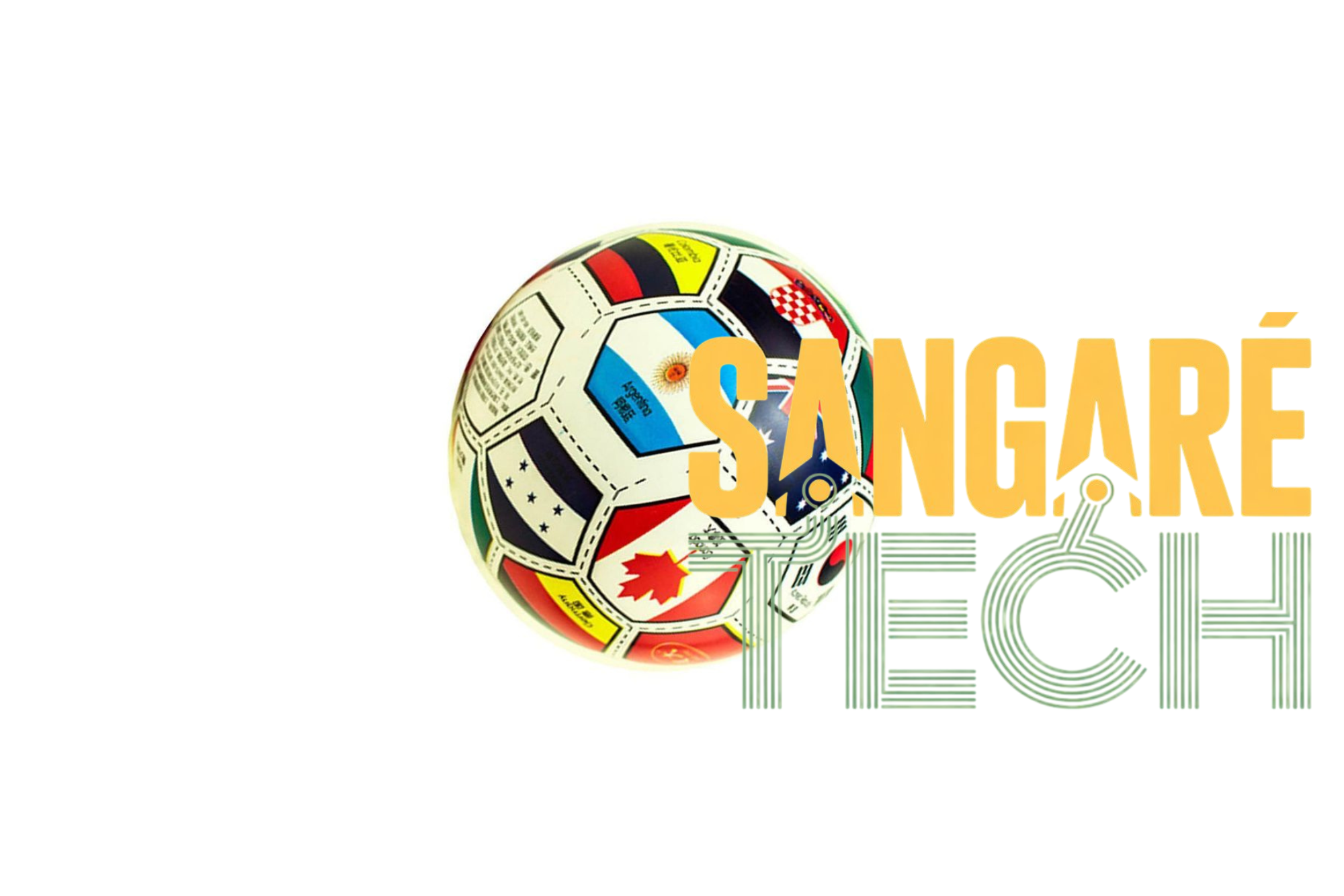Ballon de football drapeaux du monde